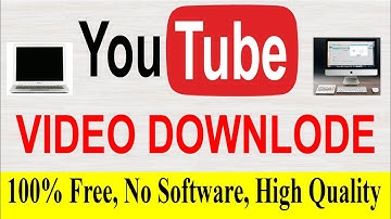 ইউটিউব থেকে ভিডিও ডাউনলোড ।। কোন সফটওয়্যার ছাড়া ফি ।। How To YouTube Video Download In PC ।। Laptop