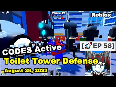 NEW CODE in Toilet Tower Defense! (EP 58 Update) #roblox