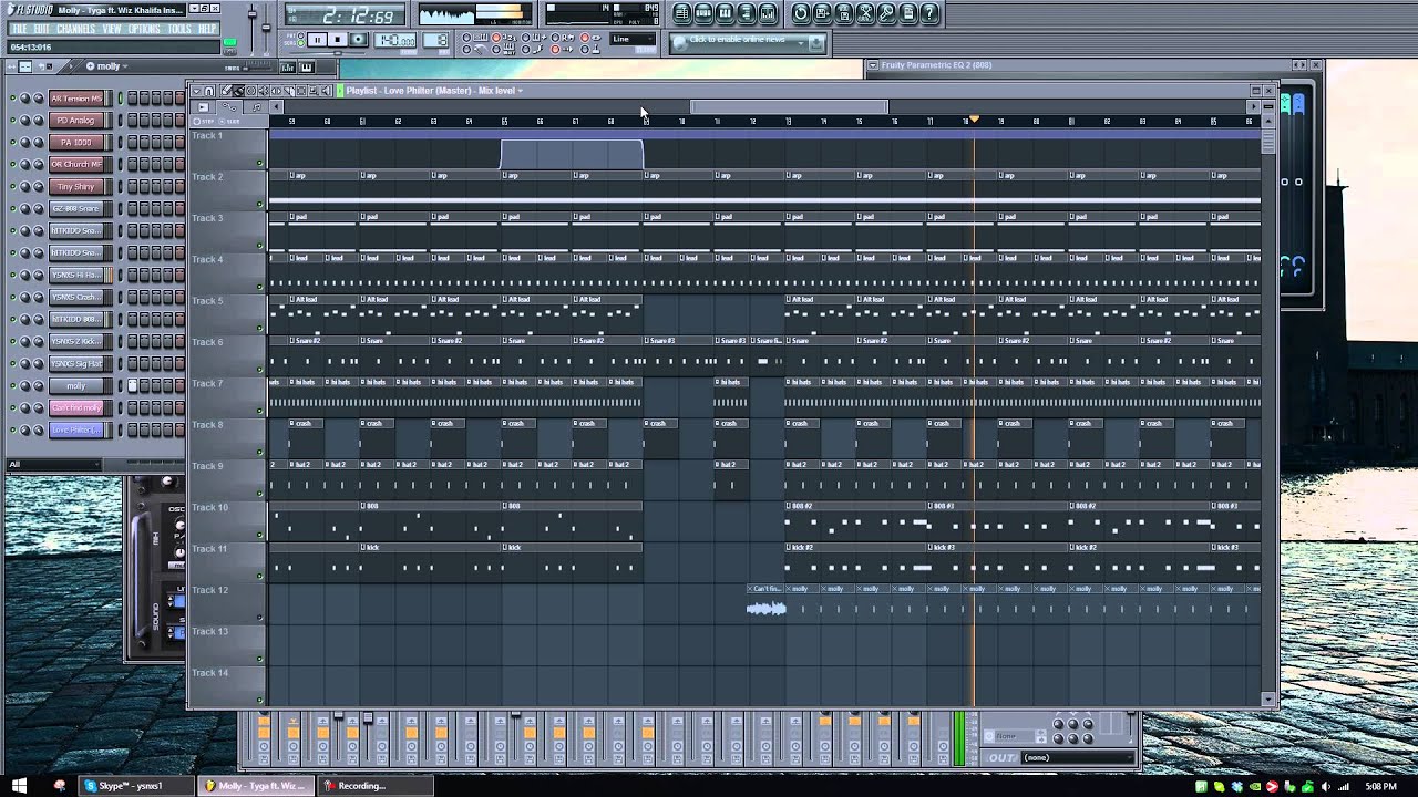 Tyga - Molly ft. Wiz Khalifa Instrumental Remake (FLP + MP3)