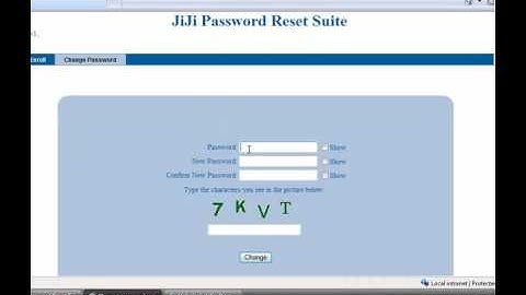Password Reset - JiJi Password Reset  End User View ( Part 2 of 6 )