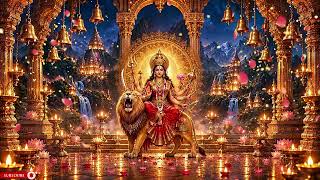 Maa Chandraghanta 🔱 | Divine Temple 4K Backdrop | Navratri Screensaver & Spiritual Ambience