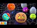 Five Funny Spooky Spiders Crawling On The Web | More Kids Songs and Nursery Rhymes for Babies