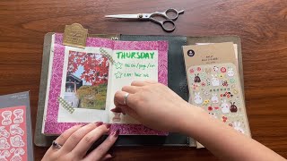 ASMR journal with me 💗 up close whispers 🎂 sticker collection