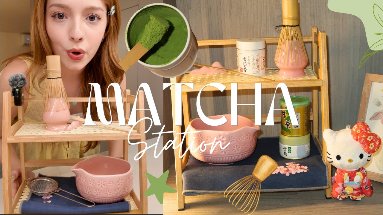 Armando mi matcha station mientras platicamos ˙ ✩°˖🍵 ⋆｡˚꩜ (Mis tips para crecer en redes)
