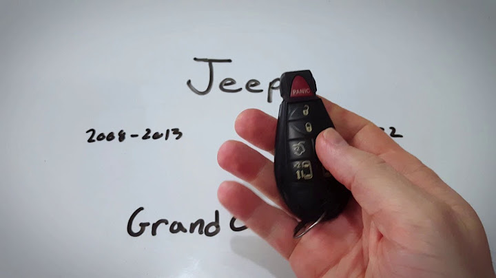 2012 jeep grand cherokee key fob battery replacement