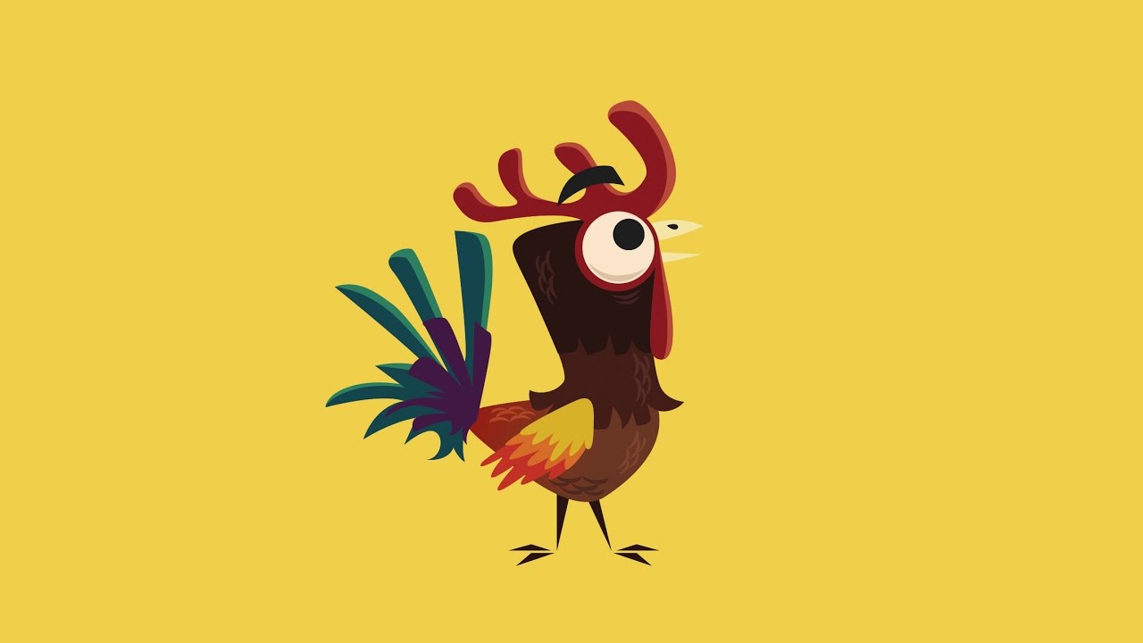 Chicken Character Drawing Vector In Illustrator Youtube