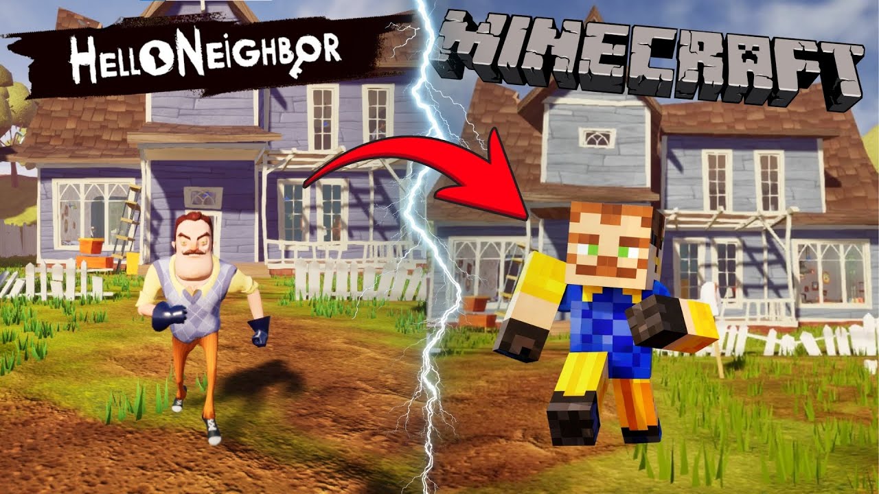 Я превратил Hello Neighbor в Minecraft! (МОД) (Полная версия игры)