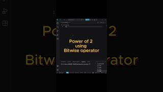 find which no is power of 2 using bitwise op#codewithlogic #coding #programming  #dsa #logic #shorts