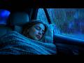 Sleep Peacefully with Heavy Rain & Thunder on Car Roof in Deep Forest at Night