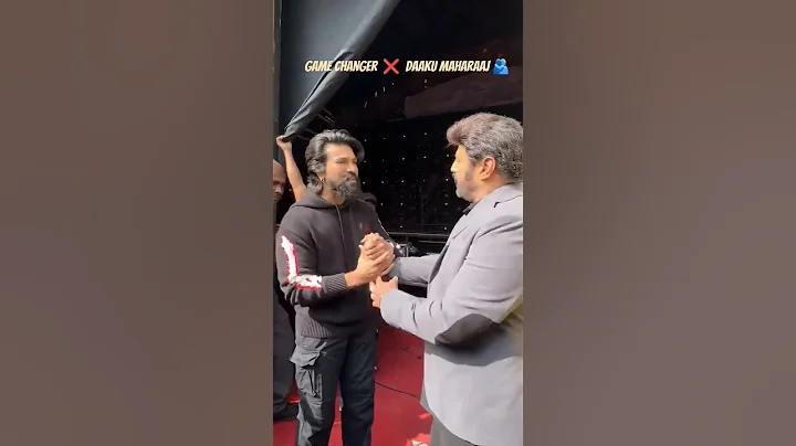 Ram Charan & Balakrishna Visuals@ Unstoppable Sets #Gamechanger#DakuMaharaaj #thamans