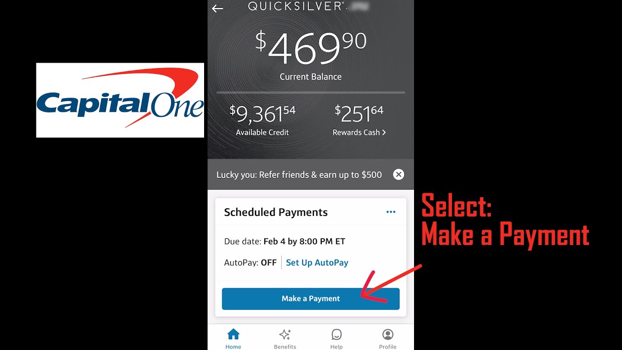 How To Make A Credit Card Payment On The Capital One Mobile App 2023