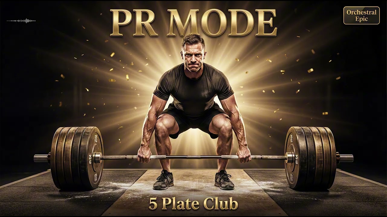 🏆 PR MODE  5 Plate Club • Deadlift PR Music • Orchestral Epic