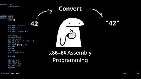 Convert Numbers into Strings in Assembly (x86_64 Linux)