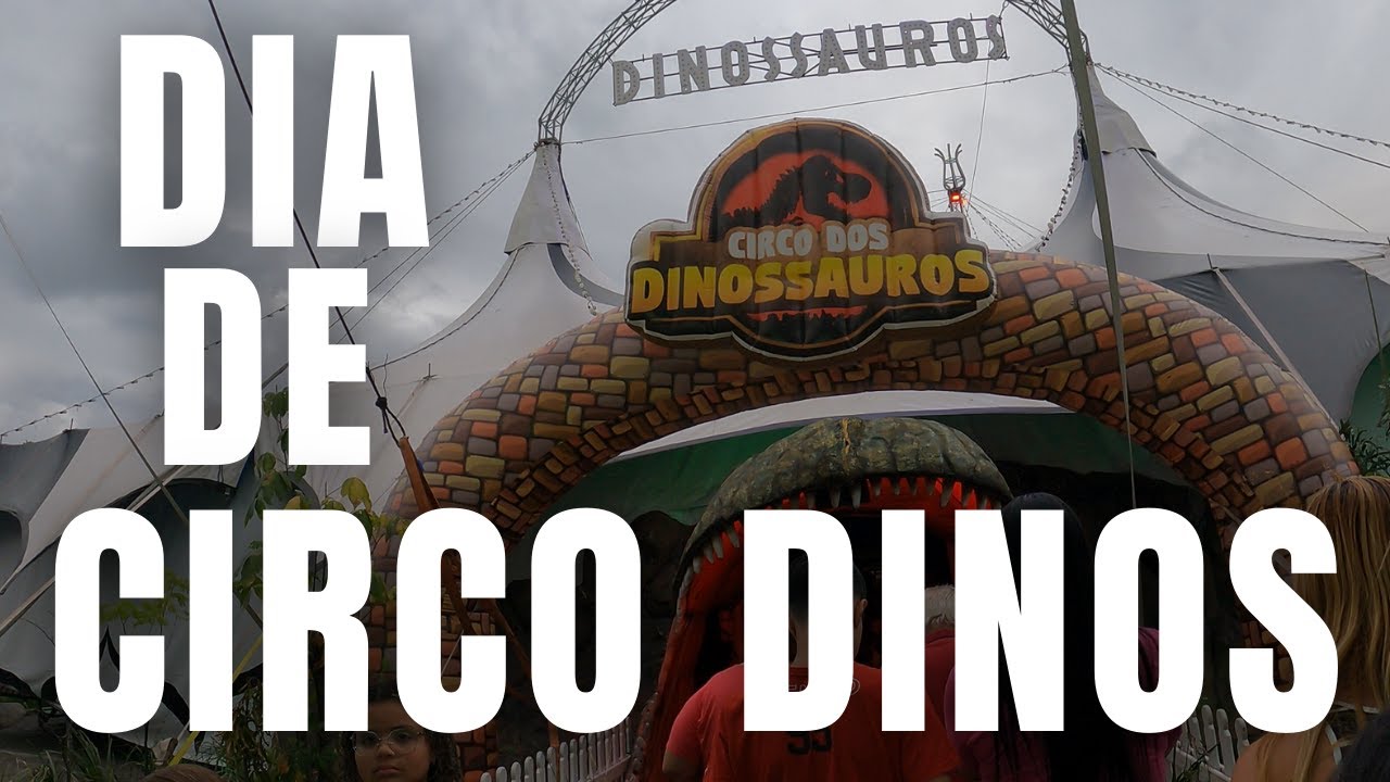 Circo dos Dinossauros no Bangu Shopping com filhos e amigos