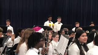 Benito Middle School Christmas Concert 2019