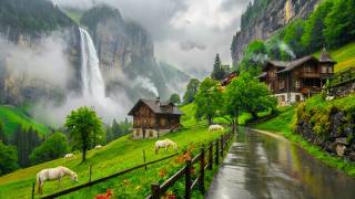 Regenachtig Paradijs in Zwitserland: Het eenvoudige leven dat als een droom voelt
