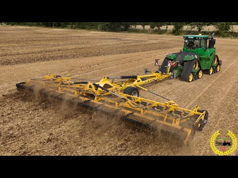 John Deere 9 RX | 12 Meter Bednar Swifterdisc XE 12000 | Stoppelsturtz | Bodenbearbeitung