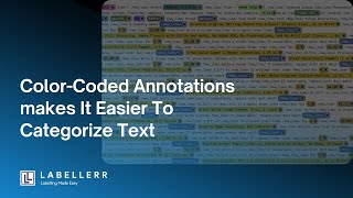 Effortless Text Categorization with Color-Coded Annotations | Labellerr