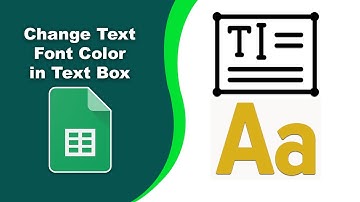 How to change text font color in a text box in Google Spreadsheets
