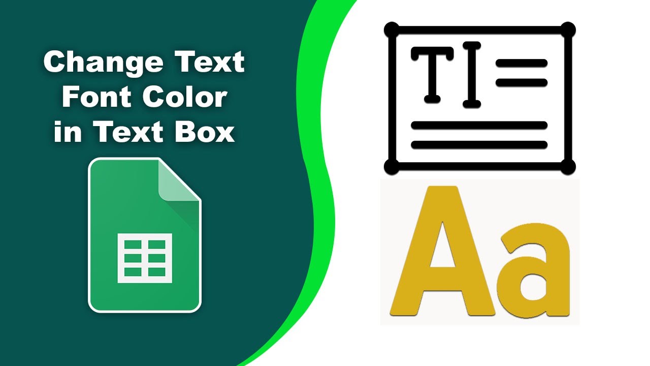 How to change text font color in a text box in Google Spreadsheets ...