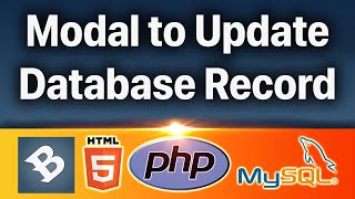 [Part 4-PHP TUTORIALS Tagalog]  Great Way to Update Data in our database with  JQuery, PHP, Boostrap