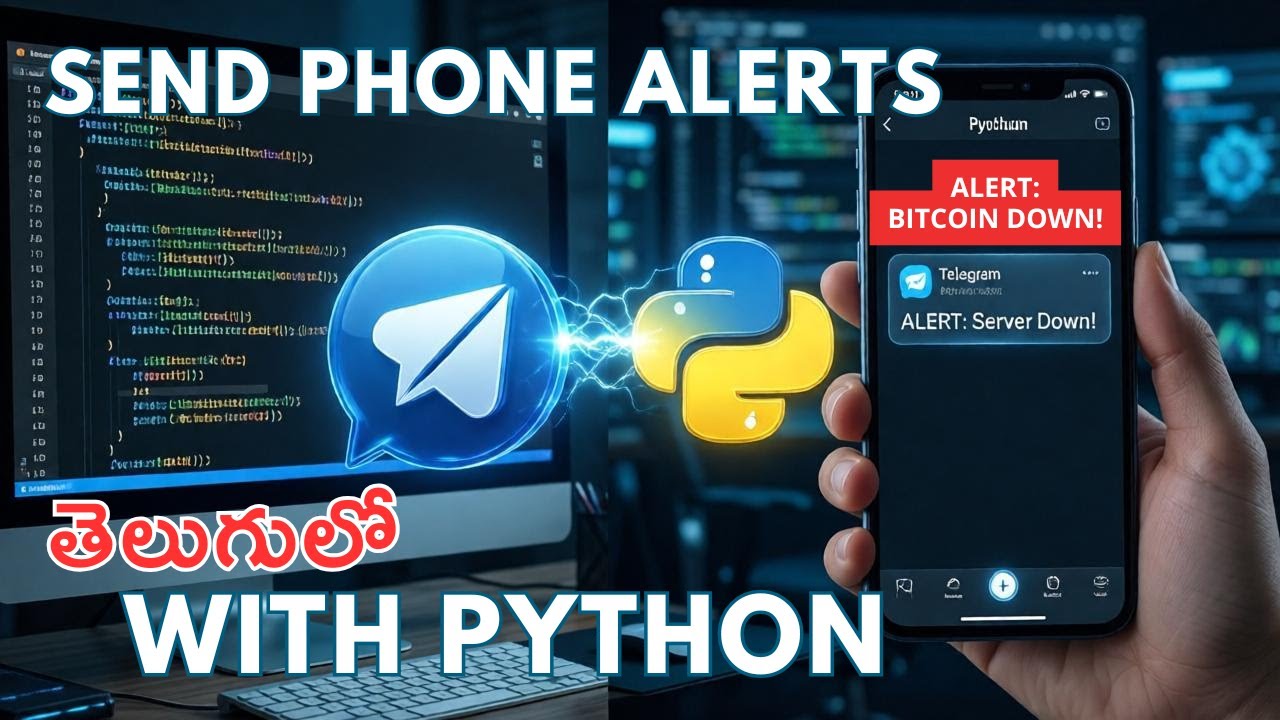 Mee Phone ki Python Alerts pampandi (Telegram Bot Guide)