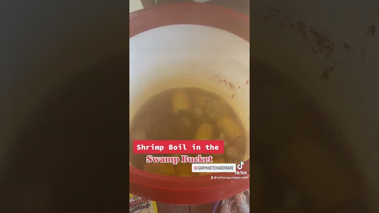 Shrimp Boil in a Swamp Bucket call me we ship 337-334-7015 