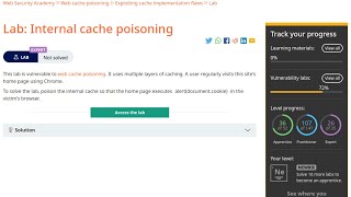 Web Security Academy | Web Cache Poisoning | 13 - Internal Cache Poisoning