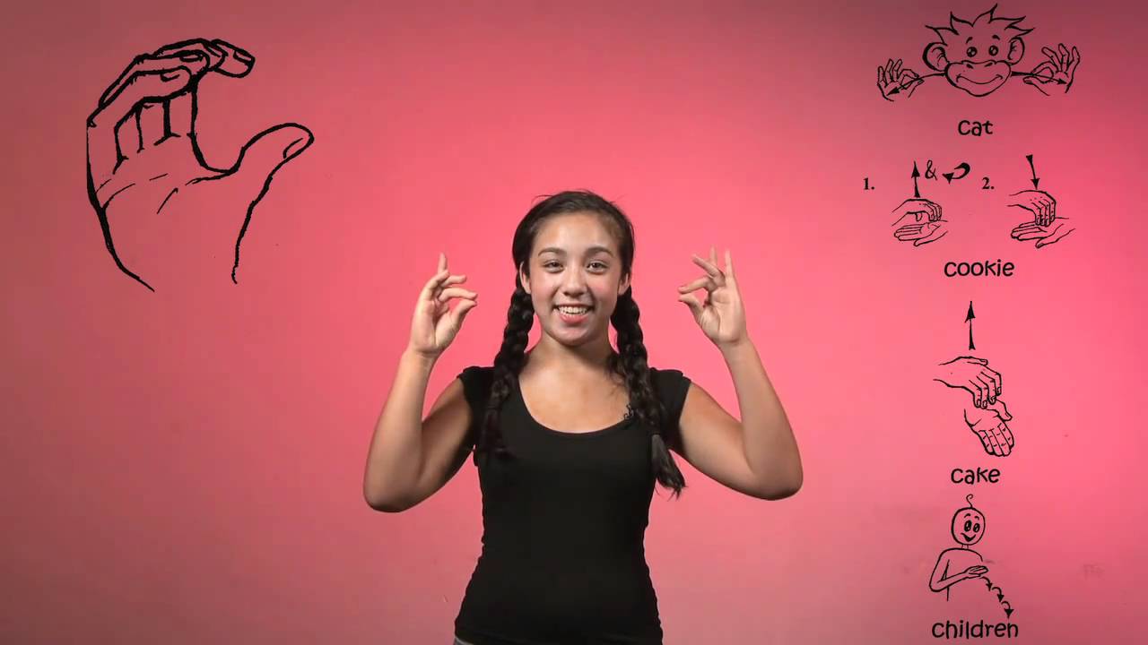 Sign Language Alphabet Rhymes - ABC Signs - C [kidcourses.com] - YouTube