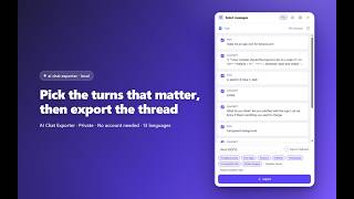 Export Any AI Chat to PDF or Word — Free Chrome Extension