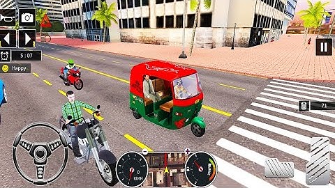 TUK TUK AUTO RICKSHAW DRIVING SIMULATOR : CAREER MODE Android game play