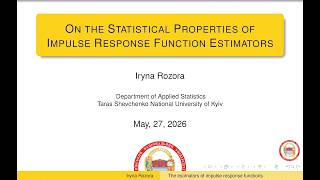 Celebrity Statistical properties of impulse response function estimators (Rozora) Net Worth