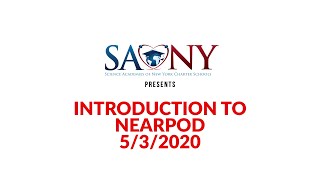 Introduction to Nearpod for Students on May 3, 2020