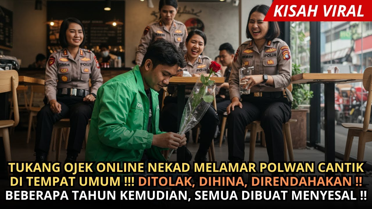 TUKAN OJEK ONLINE MELAMAR POLWAN CANTIK DI TEMPAT UMUM MALAH DITOLAK, DIHINA, DAN DITERTAWAKAN RAME2