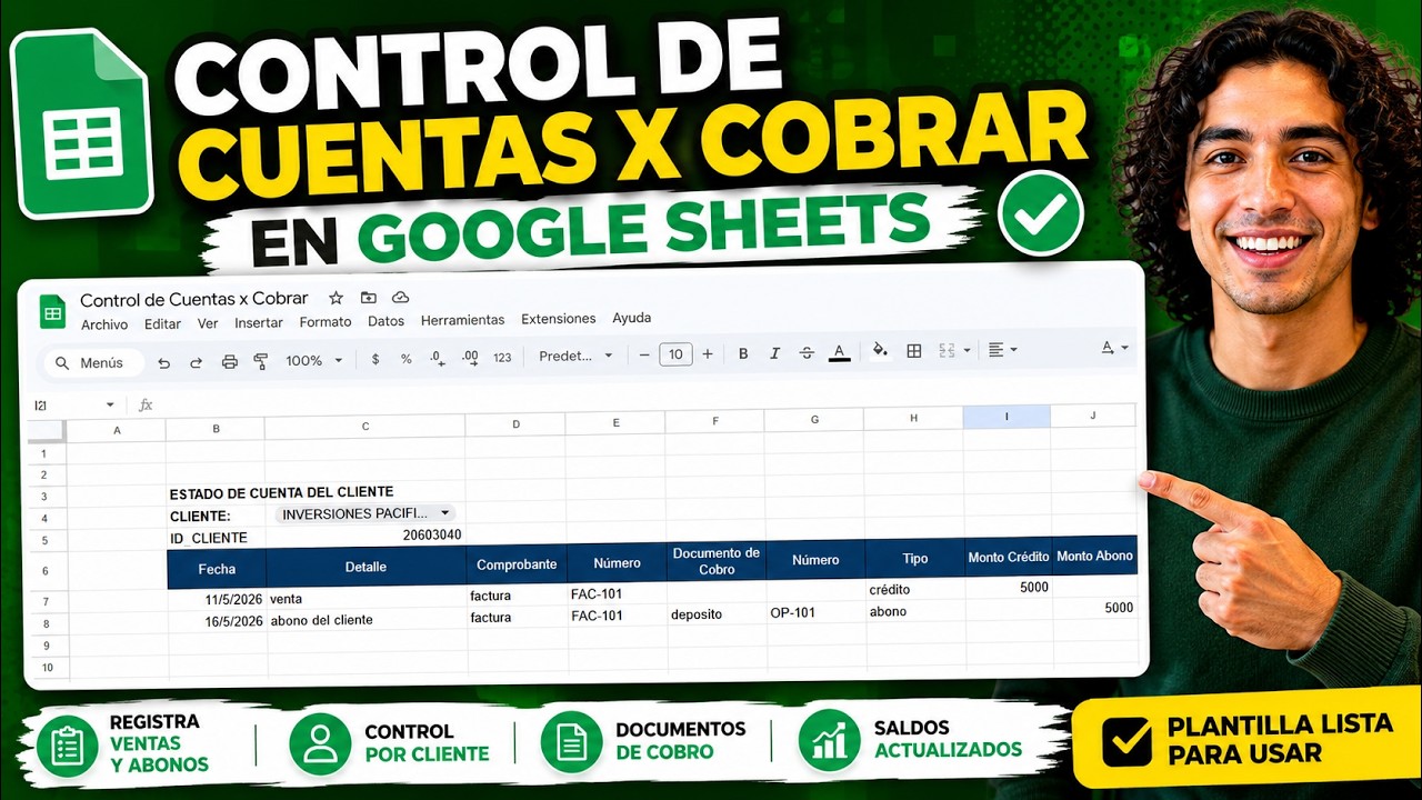 Control de Cuentas por Cobrar en Excel (Plantilla)