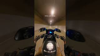 POV motorcycle video captures a high-speed tunnel ride with immersive Insta360 footage,ONE LAST RIDE