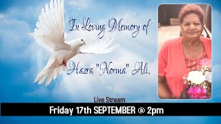 Celebrating the life of Hazra "Norma" Ali.