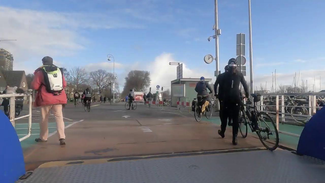 Streets of Amsterdam North. Old and new residential areas in the village of Amsterdam Noord.
