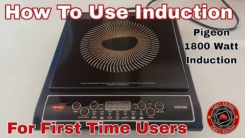 How to Use Induction/For First Time Users/Honest Review Of Pigeon Induction 1800W @ZalasKitchen