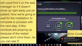 Avg error code 0xC0070643