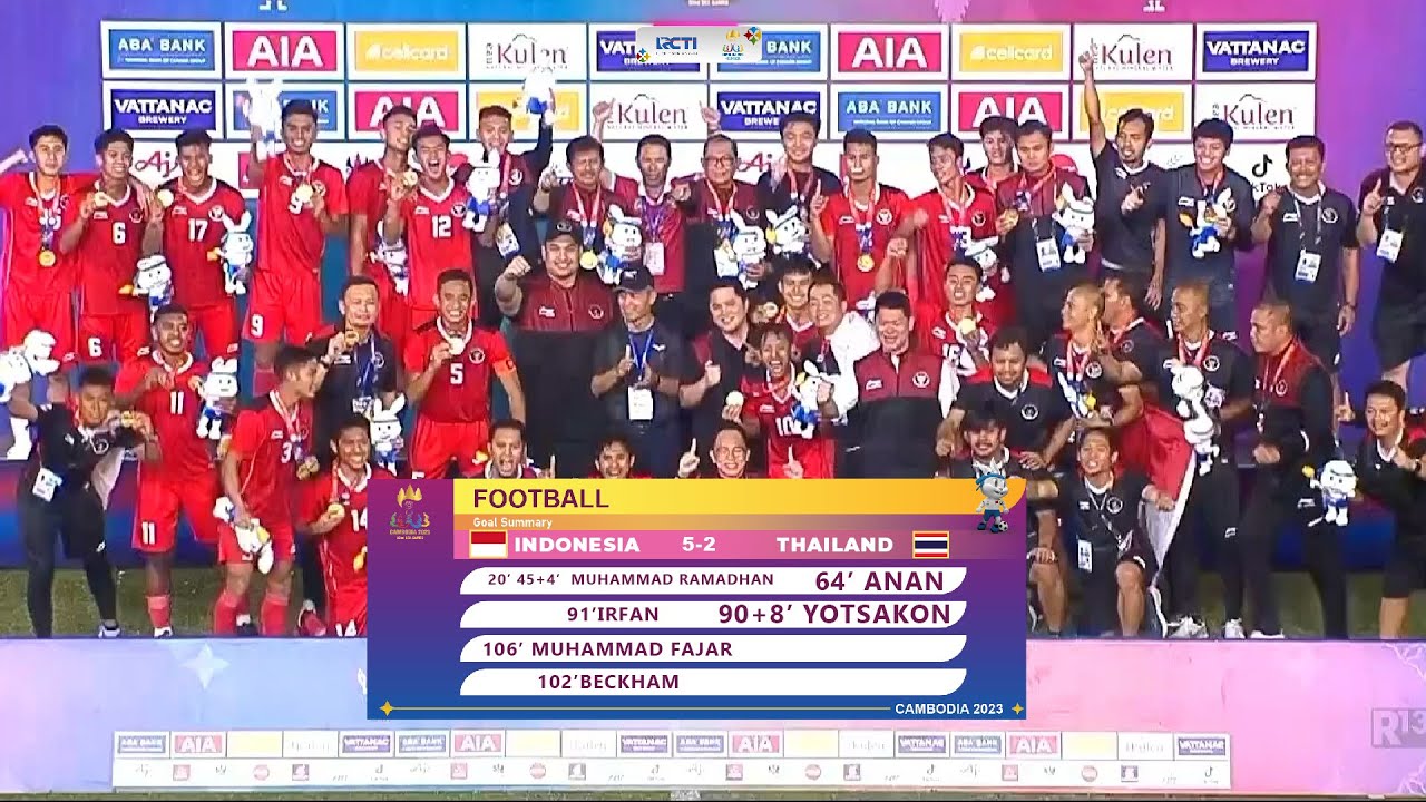 Juara Indonesia (5) vs (2) Thailans | Final 32nd SEA Games Kamboja 2023