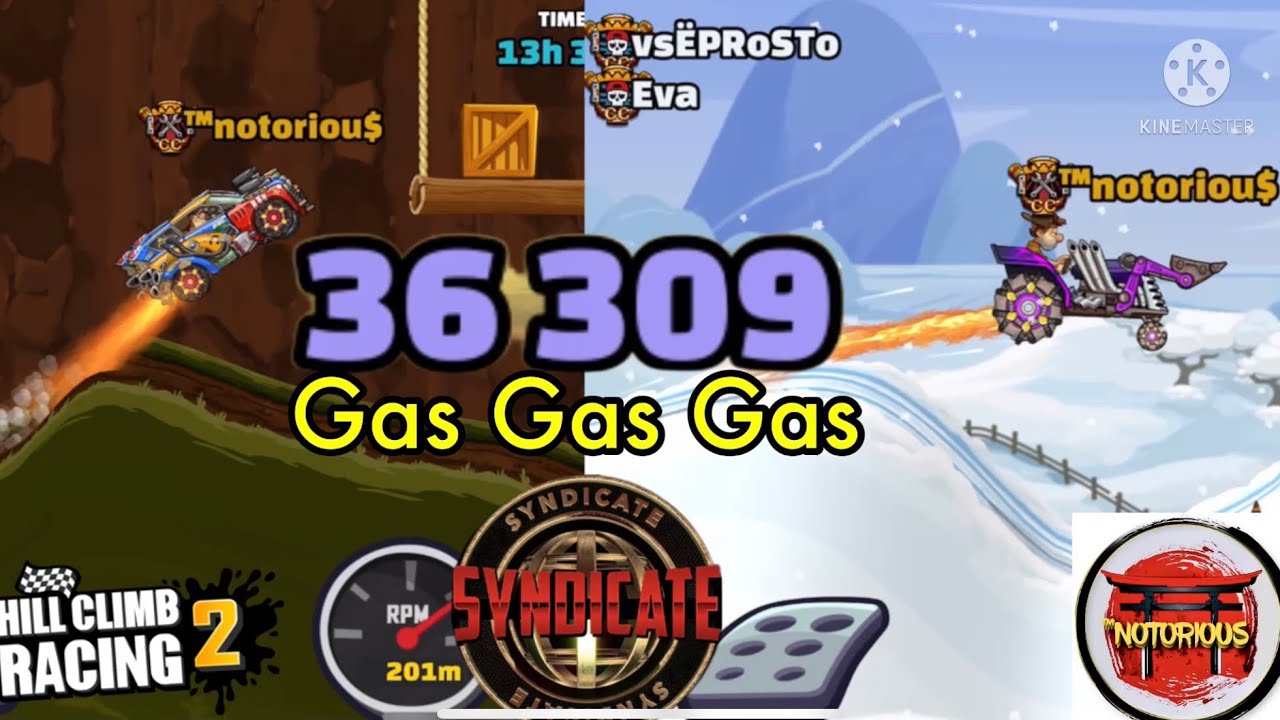 Hill climb racing 2- Gas Gas Gas - 36,309 pts