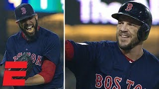 Steve Pearce, David Price react to Boston Red Sox winning World Series | MLB Sound