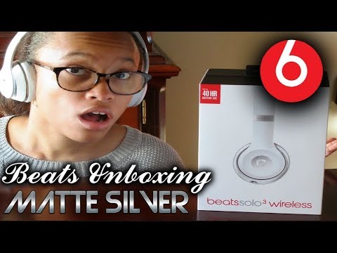 🎧UNBOXING: Matte Silver Solo 3 Beats 