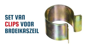 Set van Clips voor broeikaszeil 30 mm of 35 mm x 30 mm  - Hoge kwaliteit TECPLAST 30CP