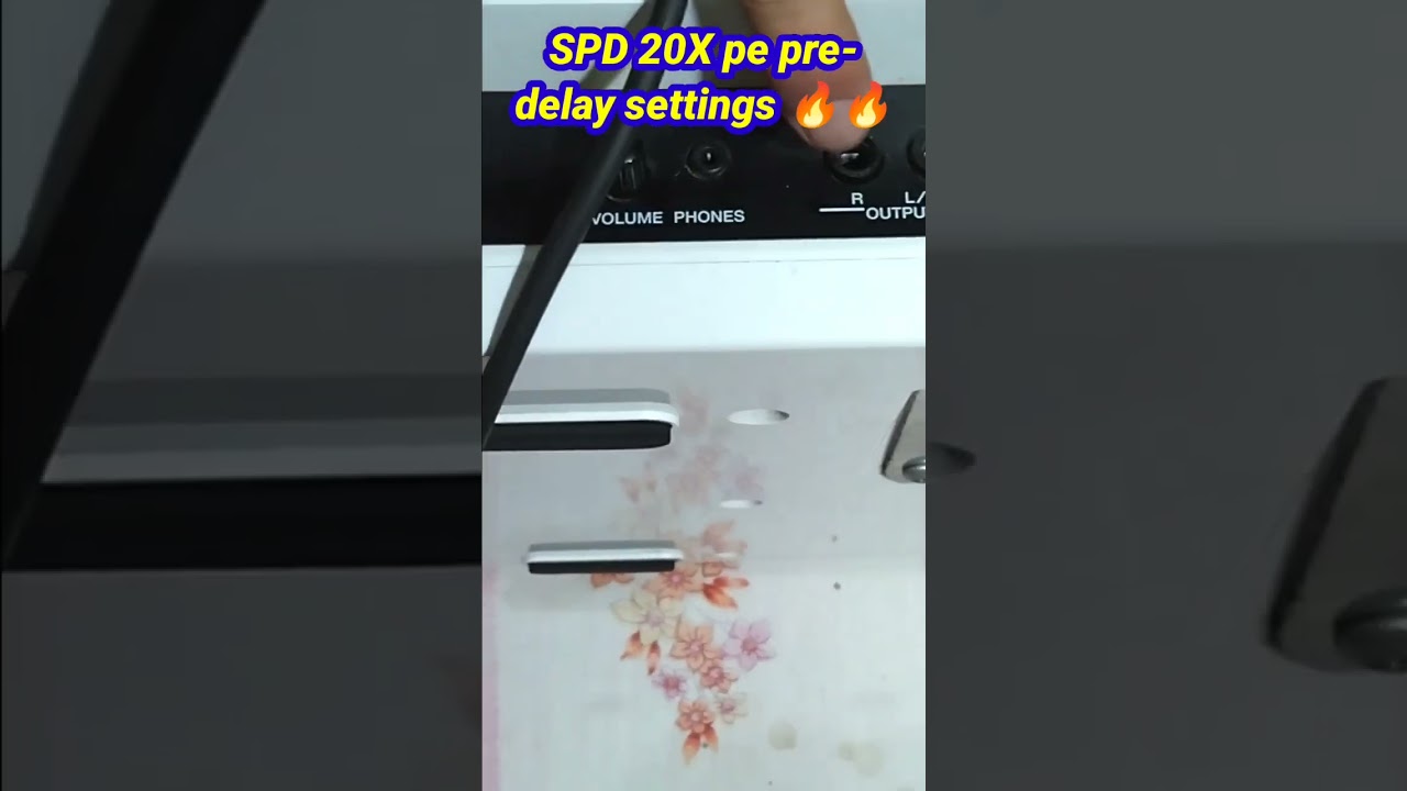 Pre-delay settings | Roland SPD 20x | 
