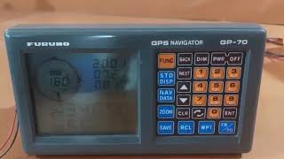 Furuno GP-70 GPS Navigator Display Unit GPR-015 Marine Navigation System Display