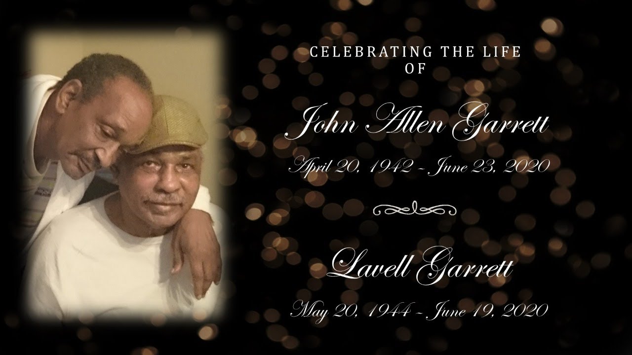 John and Lavell Garrett - Funeral Service - YouTube