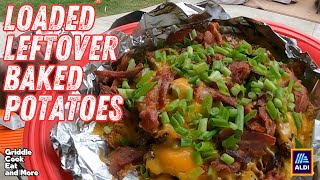 YOU HAVE TO TRY LOADED LEFTOVER BAKED POTATOES || ALDIS GRIDDLE