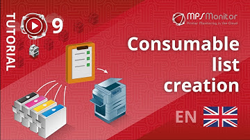 TUTORIAL MPS Monitor 2.0 – 9. Consumable list creation